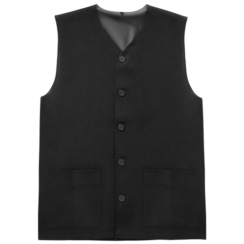 Жилет для священнослужителей мужской черный, костюмная ткань