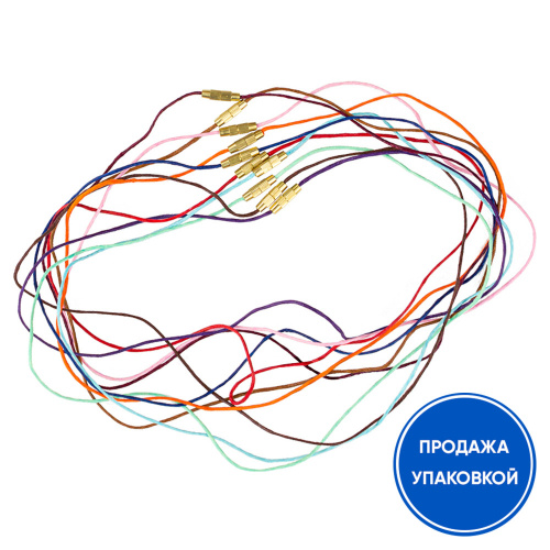 Гайтан детский хлопковый (замок закрутка), микс (упаковка 100 шт.) Гайтан детский хлопковый (замок закрутка), микс (упаковка 100 шт.)