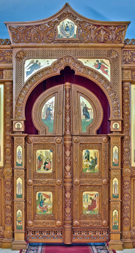 Царские врата храма Новомучеников и Исповедников Российских, г. Москва. фото 2