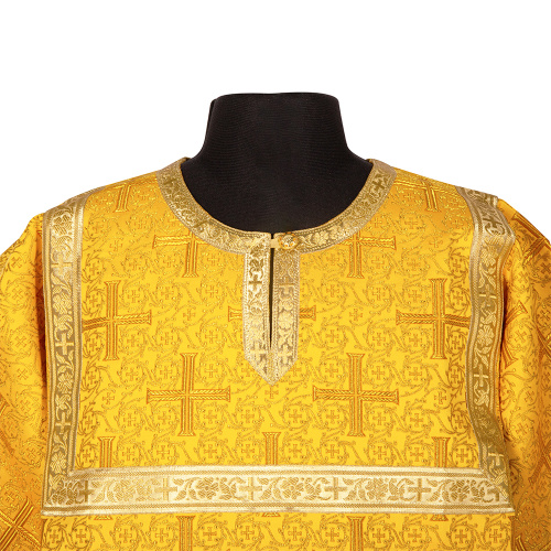Стихарь алтарника, парча "Афон", желтый с золотом фото 3 Стихарь алтарника, парча "Афон", желтый с золотом фото 3