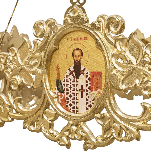 Хорос с иконами "Богоявленский" на 15 свечей, цвет "под золото", диаметр 151 см фото 10