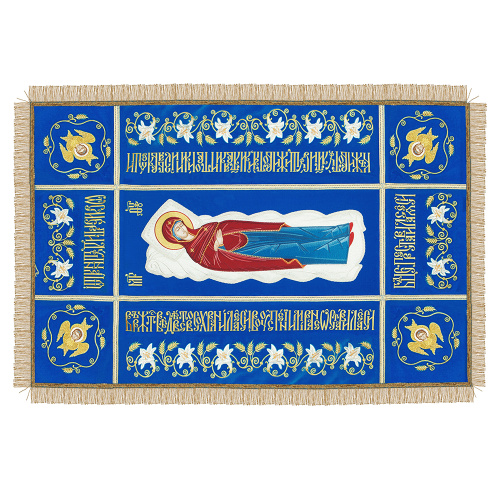 Плащаница Успение Божией Матери, бархат, 125х80 см