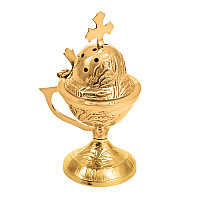 Кадильница латунная, 6,5х15 см, №1, У 13-0155