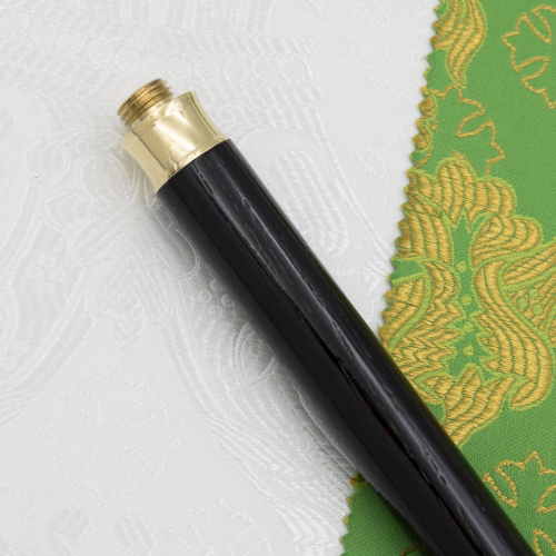 Посох из ювелирного сплава в позолоте с фианитами фото 6