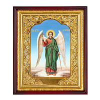 Икона большая храмовая Ангел-Хранитель, прямая рама