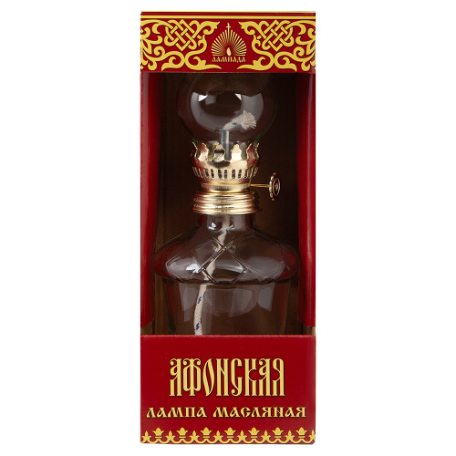 Лампа масляная "Афонская" из прозрачного стекла, 7,7х20,5 см фото 3