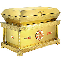 Рака под мощи с подставкой, литье, 132х72х96 см