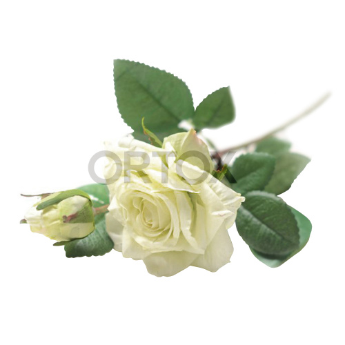 Цветы искусственные "Ветка розы" №1, цвета в ассортименте фото 4