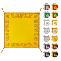 Покрывало на подставку, габардин, вышивка