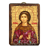 Икона мученицы Вероники (Виринеи) Едесской, под старину, 6,5х9 см