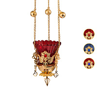 Лампада подвесная, цинковый сплав, 10х12 см