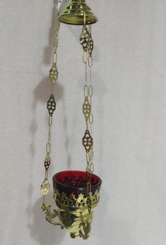 Купить лампада подвесная, латунь, 11,5х15,5 см, №2, у 13-0149 фото 2