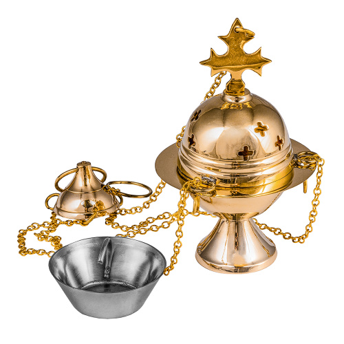 Кадило требное № 31, латунь, 9х13 см фото 4