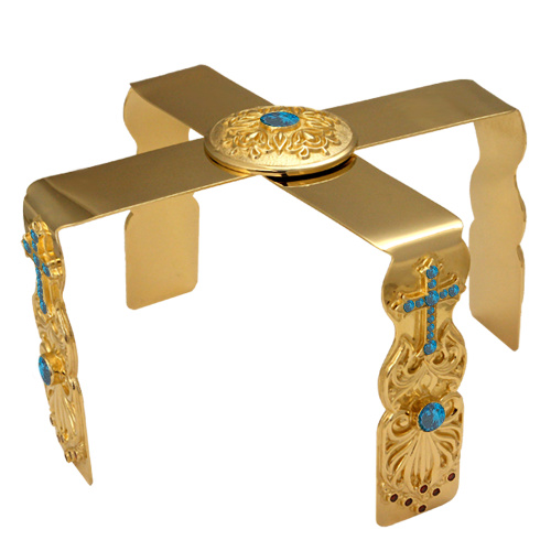 Звездица из ювелирного сплава в позолоте с фианитами, Ø 14,5 см фото 2 Звездица из ювелирного сплава в позолоте с фианитами, Ø 14,5 см фото 2