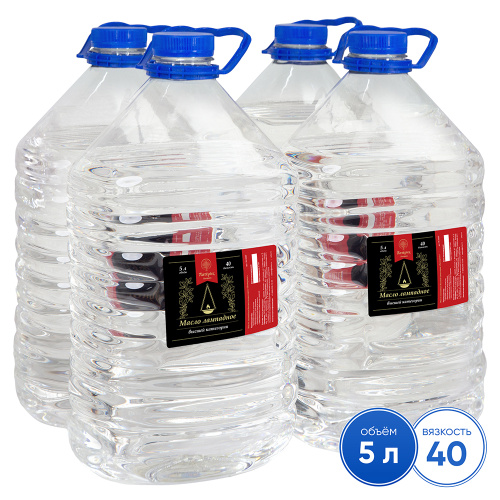 Масло лампадное вазелиновое "Патериос", 5 л (вязкость 40), упаковка 4 шт.