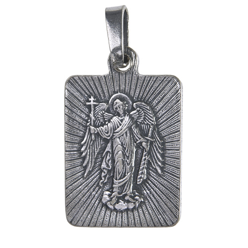 Образок мельхиоровый с ликом преподобного Сергия Радонежского, серебрение фото 3