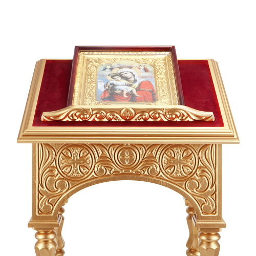 Аналой центральный "Тверской", цвет "золото", высота 136 фото 6