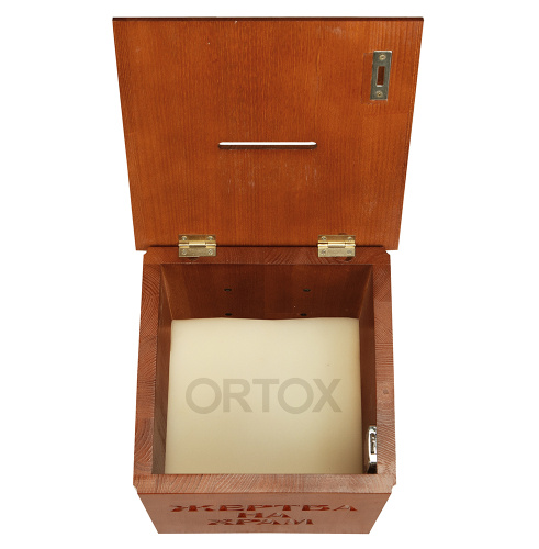 Ящик для пожертвований "Суздальский", цвет "кипарис", настольный / настенный, прямой, 26х28х25 см фото 10