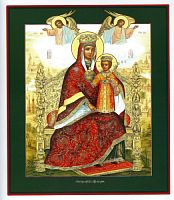 Купить богородица с младенцем на троне, каноническое письмо, сп-1139