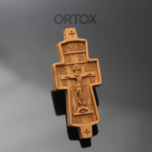 Крест параманный деревянный резной, 3,2х8 см фото 2