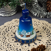 Свеча декоративная "Колокольчик рождественский", высота 10 см