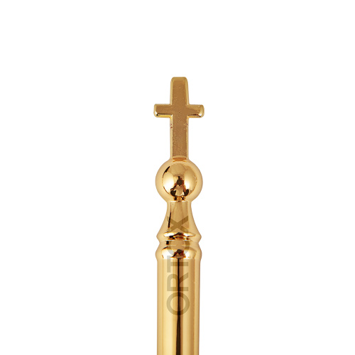 Стрючица латунная, цвет "под золото", длина 16 см фото 3