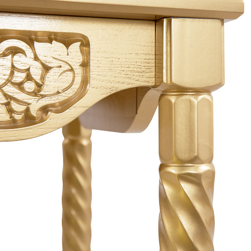 Стол "Суздальский" позолоченный, на 4 ножках, 60х60х76 см фото 4