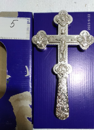 Крест требный латунный, 12x21 см, У-0629 фото 21