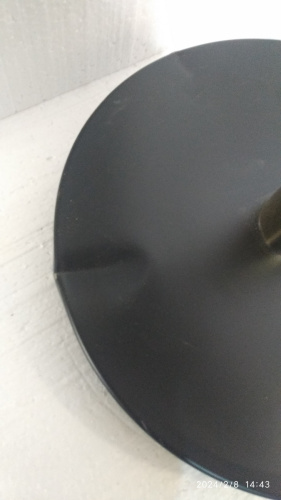 Столбик ограждения солеи металлический, 32х91 см, черный с золотом, У-1073 фото 5