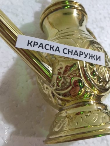 Чайник церковный для теплоты, латунь, высота 14 см, №1, У 13-0142 фото 3 Чайник церковный для теплоты, латунь, высота 14 см, №1, У 13-0142 фото 3