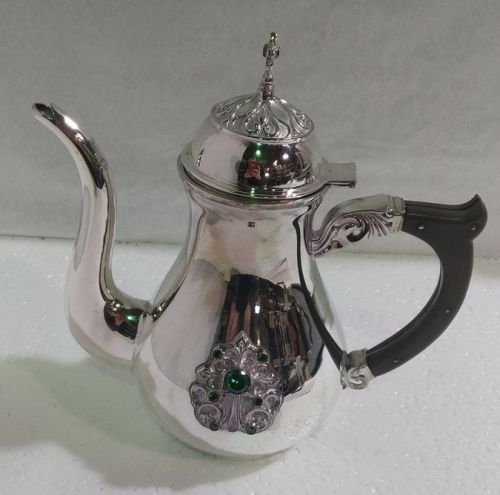 Чайник для теплоты из ювелирного сплава в серебрении, высота 20 см, 0,7 л, У 29-1675 фото 2 Чайник для теплоты из ювелирного сплава в серебрении, высота 20 см, 0,7 л, У 29-1675 фото 2