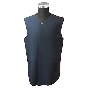 Жилет для священнослужителей черный летний, костюмная ткань (потайная застежка)