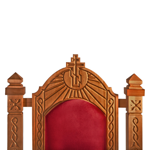 Архиерейский трон "Вятский", цвет "кипарис", 78х72х150 см фото 5