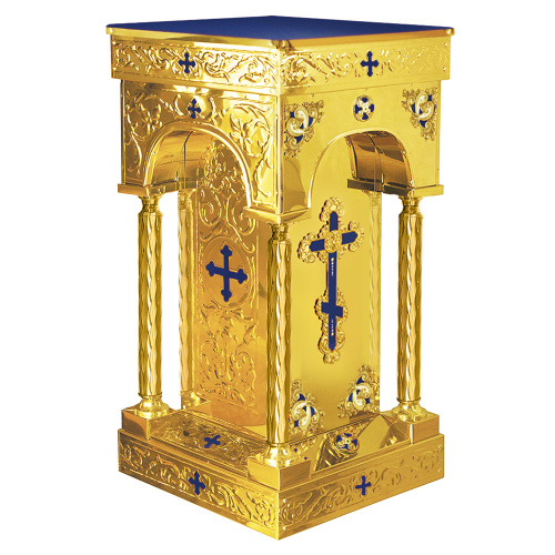 Подставка церковная "Палестинская" с арками, эмаль, литье, 52х52х92 см фото 2 Подставка церковная "Палестинская" с арками, эмаль, литье, 52х52х92 см фото 2