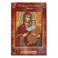 Набор для вышивания бисером "Икона Божией Матери "Смоленская", 19х24 см