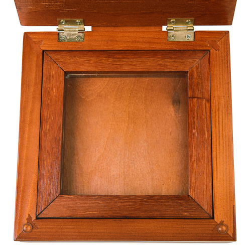 Ковчег для мощей, цвет "кипарис", без резьбы, 18х18х7 см фото 5