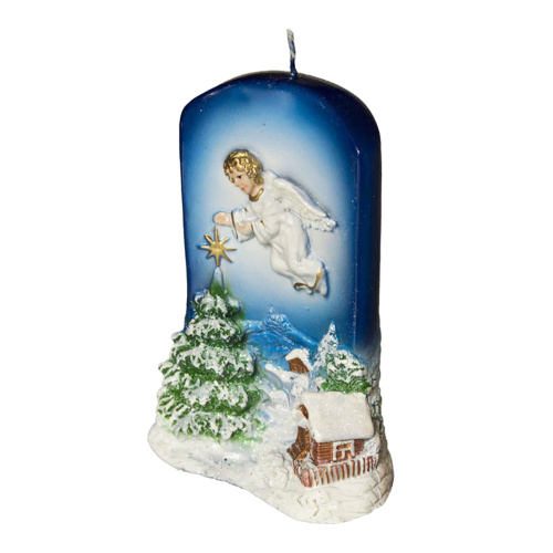 Свеча декоративная "Рождественская звезда", высота 16 см фото 5