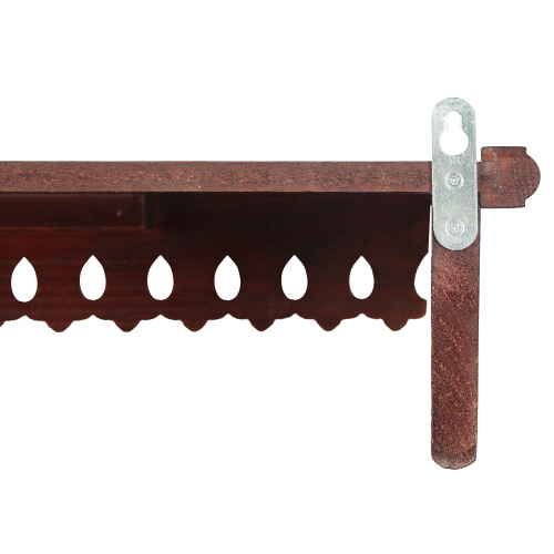 Полка для икон прямая одноярусная, цвет вишня, 48х18 см фото 4