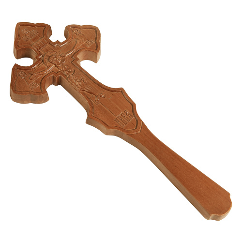 Крест требный деревянный криновидный, 11,5х27,5 см фото 3