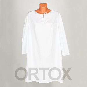 Рубашка для крещения женская белая, размер 54 (хлопчатобумажная)