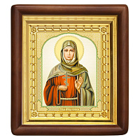 Икона мученицы Софии Римской, 18х20 см, деревянный киот