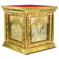 Облачение на престол "Золотые своды", эмаль, высота 107 см