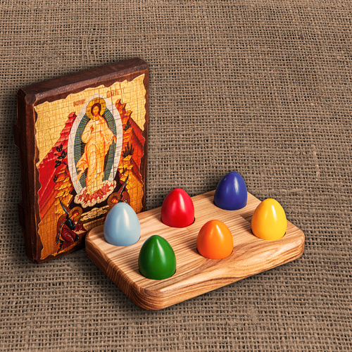 Подставка для яиц, цвет "натуральное дерево", 18х12х2 см фото 2 Подставка для яиц, цвет "натуральное дерево", 18х12х2 см фото 2