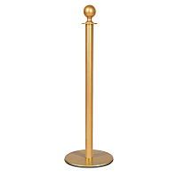 Столбик ограждения металлический, 33х103 см, цвет "под золото", полимерное покрытие, У 300-0008