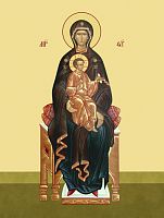 Купить богородица с младенцем на троне, каноническое письмо, сп-1084