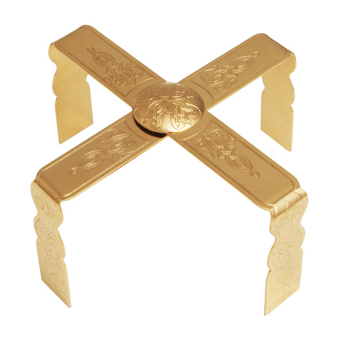 Евхаристический набор из 7 предметов из ювелирного сплава, позолота фото 5