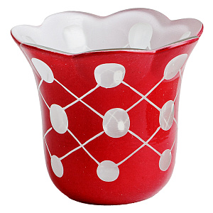 Стаканчик для лампады №9, 7,5х7,1 см (красный)