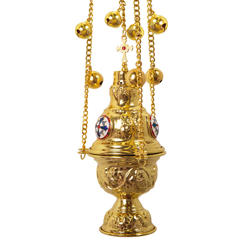 Кадило, цинковый сплав, эмаль, 11х26 см, №2, У 55-0169