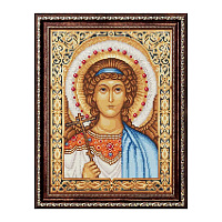 Алмазная мозаика "Икона Ангела Хранителя", 30х40 см