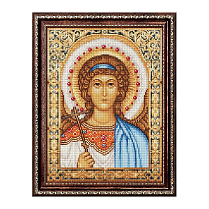 Алмазная мозаика "Икона Ангела Хранителя", 30х40 см (мозаика)
